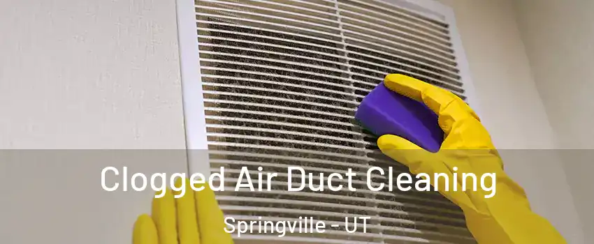  Clogged Air Duct Cleaning Springville - UT
