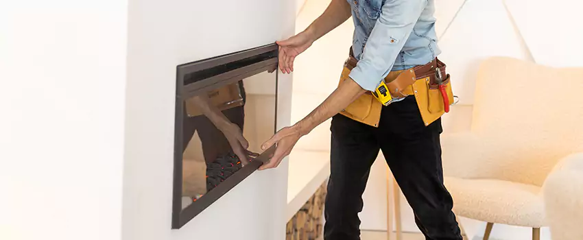 Metal Fireplace Installation in Springville, Utah