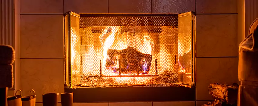 Mendota Hearth Landscape Fireplace Installation in Springville, Utah