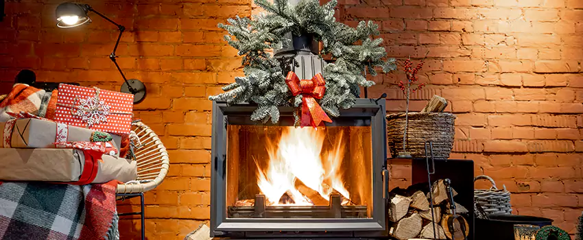 Travis Industries Linear Gas Fireplace Installation in Springville, Utah
