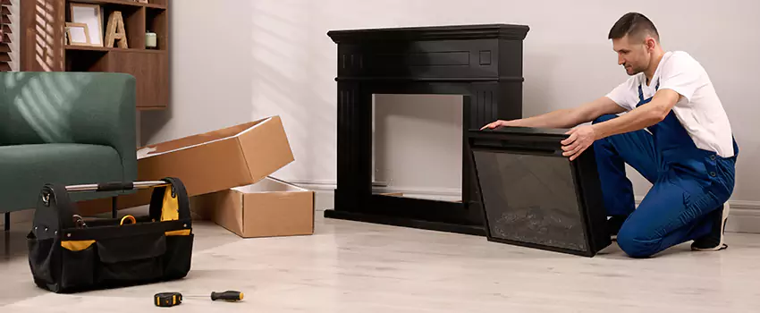 Old Rusted Metal Fireplace Repair And Replacement in Springville, UT